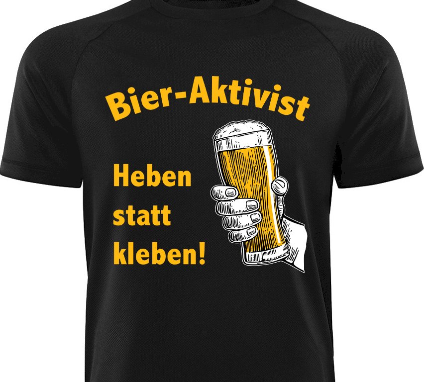 Männershirt - BIER - AKTIVIST  Rüedisbach 