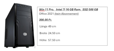 PC Gebraucht 2 Jahrealt