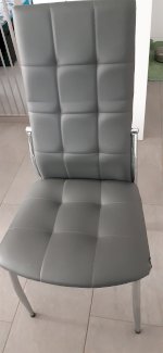 2 Stühle Kunstleder grau - Gratisinserat.ch