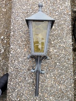 Gartenlampen aus Stahl 2 Stk.