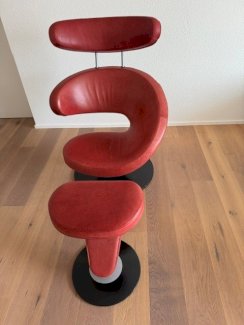 Stokke Peel (neu Varier) Komfortsessel mit Hocker in Leder - Gratisinserat.ch