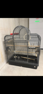 Vogelkäfig mit Untergestell auf Rollen - Gratisinserat.ch