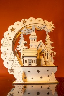 Winterliche Mond-Landschaft mit LED`s - Gratisinserat.ch