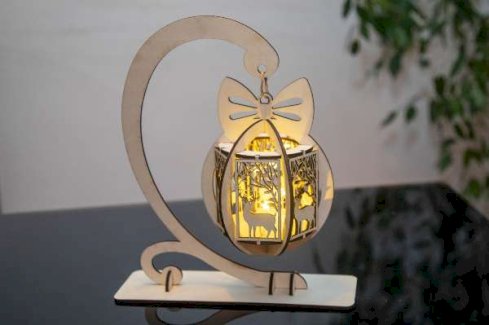 Dekorative Elch Laterne mit Ständer