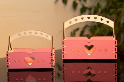 PERSONALISIERTE DEKO-HOLZKÖRBE, HANDMADE