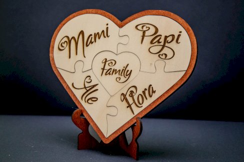 PERSONALISIERTES HERZ-PUZZLE AUS HOLZ - Gratisinserat.ch