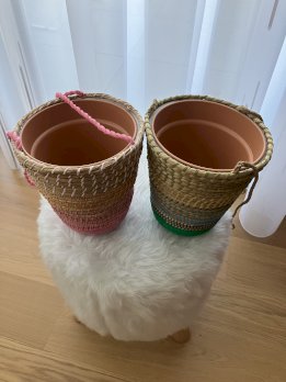 2 Blumentöpfe neu