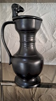 Vintage Service Steingut bronze-schwarz glasiert - Gratisinserat.ch
