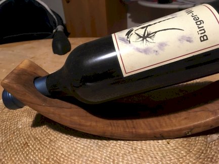 Weinflaschenhalter, Weinwippe Holz
