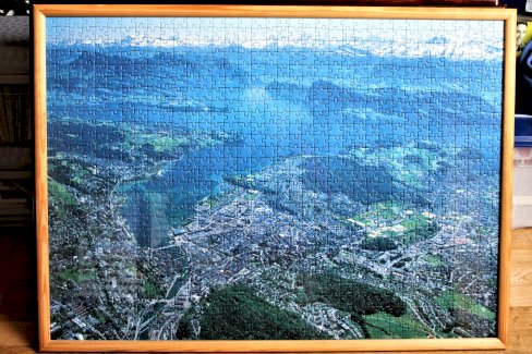 Puzzle Bild "Luzern von Oben"
