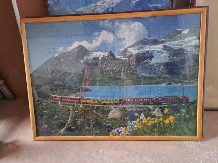 Puzzle Bild "Bernina Pass mit Lago Bianco". - Gratisinserat.ch