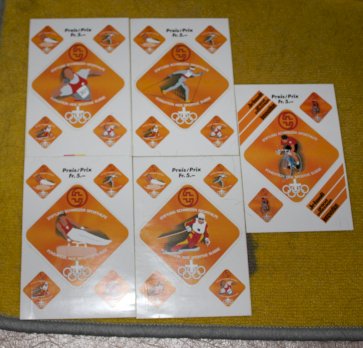 5 Aufkleber "Schweizer Sporthilfe"