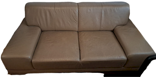 Top Echtleder Sofa hell - Gratisinserat.ch