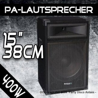 DISCO BOX BASS Reflex Discobox, Ibiza, 2-Wege, 15" 179.-