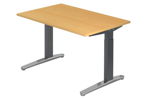 Schreibtisch XB12 120 x 80 cm –Buche Graphit