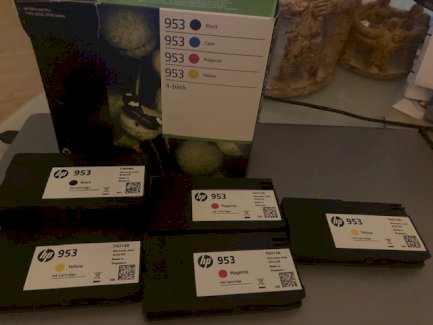 Original HP Druckerpatronen neu 953, 1x black/2x yellow/2xmagenta - Gratisinserat.ch