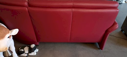 Wunderschöne, neuwertige Lederpolstergruppe, rot - Gratisinserat.ch