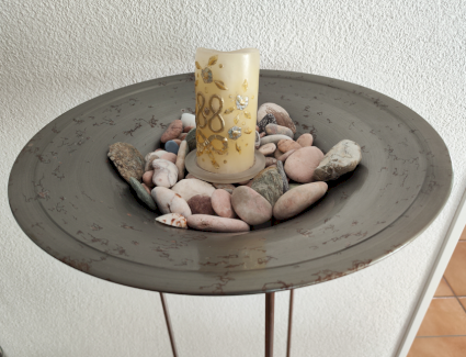 Deko Ständer Metall Gestell mit Schale - Gratisinserat.ch