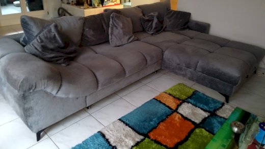 Ecksofa grau / Conforama  - Gratisinserat.ch