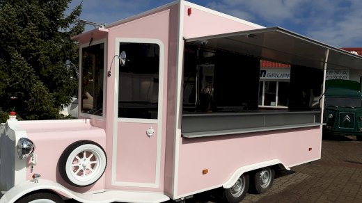 Mobiler Verkaufsanhänger / Mobile Bar im Retro-Look  - Gratisinserat.ch