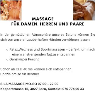 Massage in Bern - Gratisinserat.ch