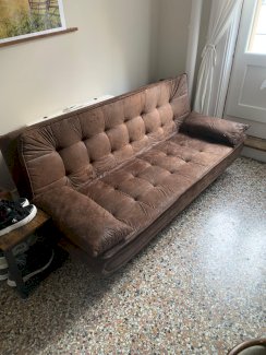Sofa braun, Bettfunktion - Gratisinserat.ch