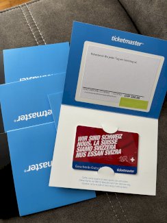 4 Ticketmaster Gutscheine - Gratisinserat.ch