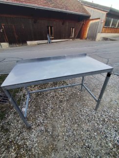 4 Chromstahl Tische - Gratisinserat.ch