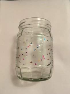 Deko Glasvase farbglitzer - Gratisinserat.ch