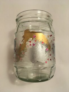 Deko Glasvase farbglitzer - Gratisinserat.ch