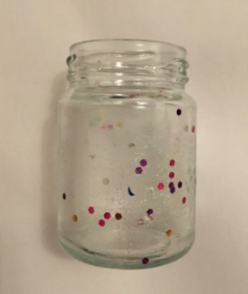 Glasvase glitzerfarbig - Gratisinserat.ch