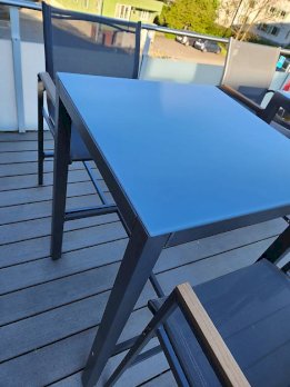 3 Set Outdoor Bartisch mit je 2 Stühlen