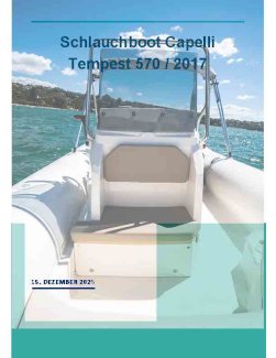Schlauchboot RIP Capelli Tempest 570 - Gratisinserat.ch