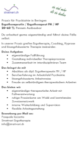 Ergotherapeut/-in - Gratisinserat.ch