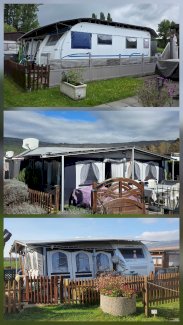 Wohnwagen mit Standplatz in Le Landeron – 200 m vom See - Gratisinserat.ch