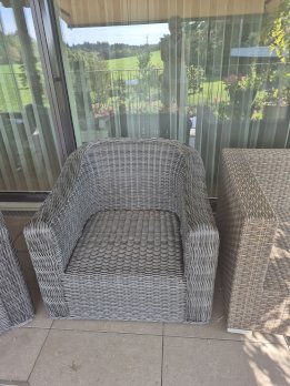 Gartenmöbel 2x Einzelsitze 1x 2er Sitz