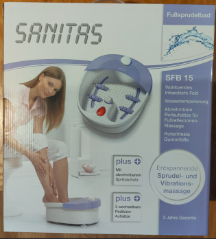 Fußsprudelbad Sanitas SFB 15