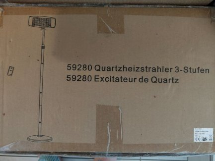 Quartzheizstrahler 3-Stufen