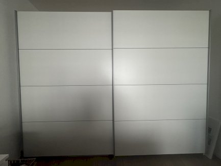 XXXLutz Ti'me SCHWEBETÜRENSCHRANK 270/210/61 cm Weiss/Grau - Gratisinserat.ch