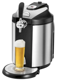 Bierzapfanlage, mit Kühlung und CO2-Patronen, für 5 Liter Fässer