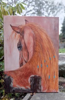 Pferd Haare Rot von Kunstlerin direkt - Gratisinserat.ch