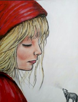 Rotes Kleid Rotkappchen von Kunstlerin direkt