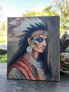 Wizzard Indianer gemalt von mir