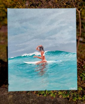 Wasser Bikini gemalt von mir