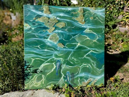 Wasser Fisch gemalt von mir, super Gemaelde