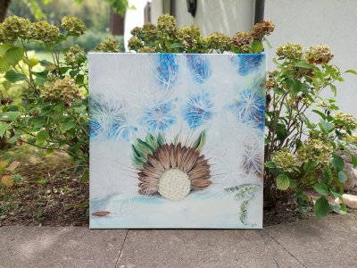 Blume gemalt von mir, neu.