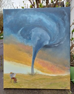 Unwetter gemalt von mir, Unikat. - Gratisinserat.ch