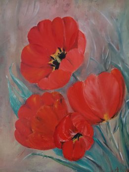 Rote Tulpen von Kunstlerin direkt