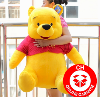 Riesen Winnie Puuh (Winnie Pooh) Plüschtier 110 cm mit rotem Shirt XXL Kuscheltier