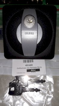 Schloss für Metallschrank neu von Burg